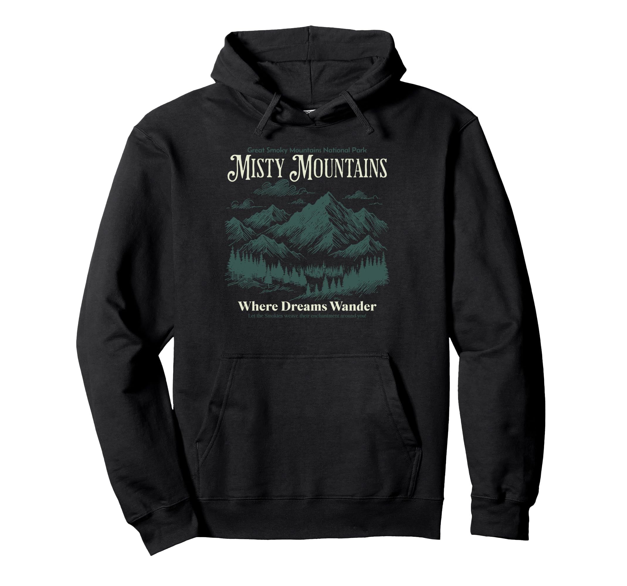 Smoky Mountains National Parks Camping Hoodie - Trendy Graphic for Adults - T-Shirt, Sweatshirt, Hoodie