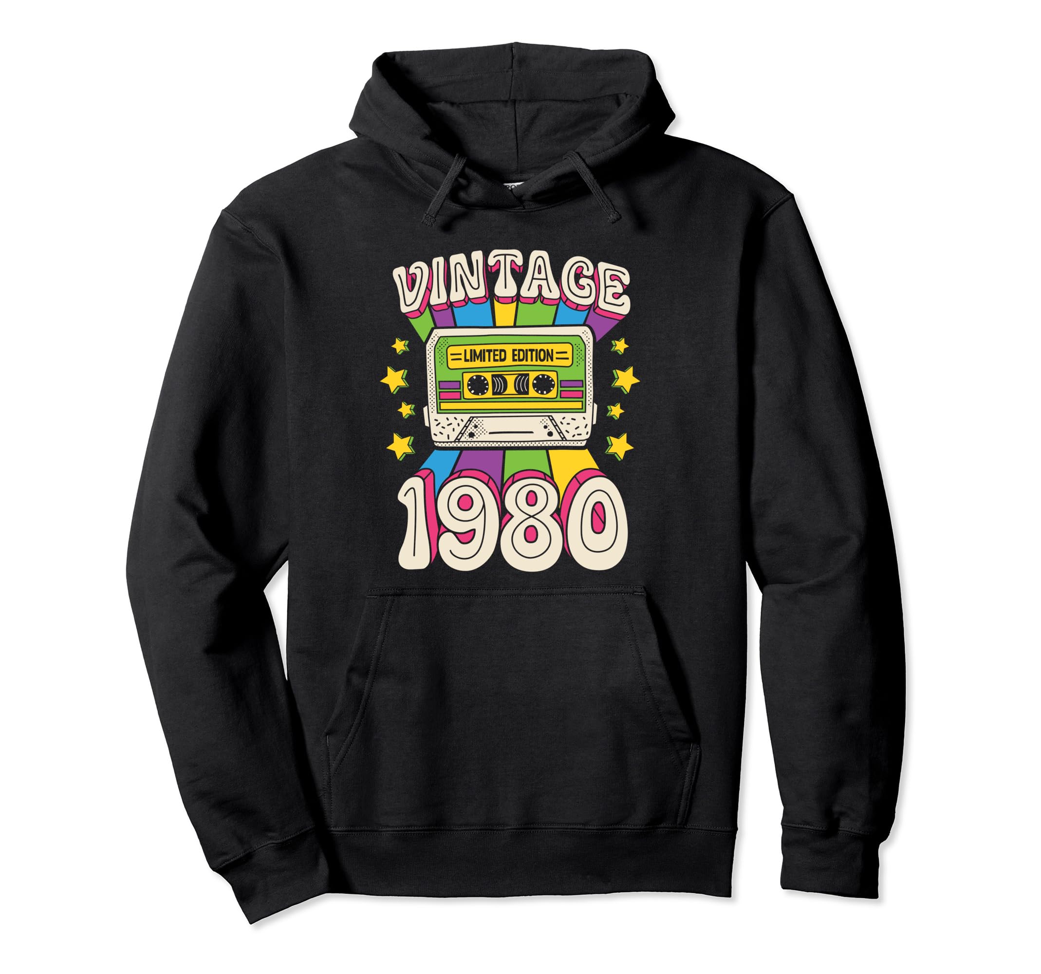 1980 80S Music Mixtape Cassette Tape Hoodie - Trendy Graphic for Adults - T-Shirt, Sweatshirt, Hoodie