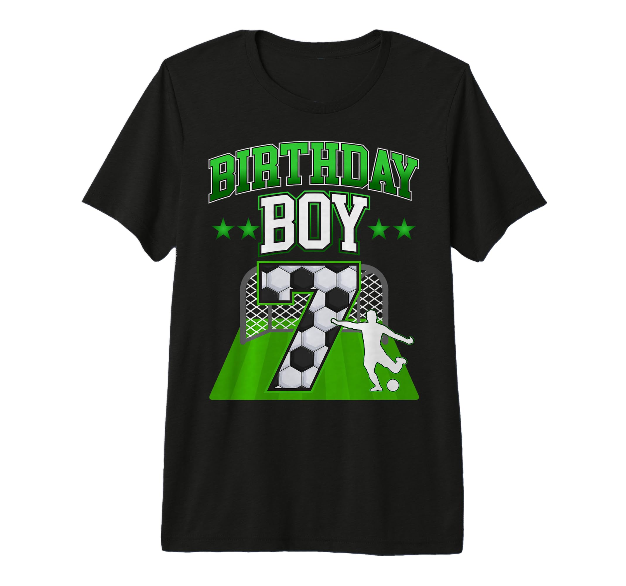 Soccer Themed Birthday Outfit 7 Year T-Shirt - Trendy Graphic Men Women - T-Shirt, Sweatshirt, Hoodie