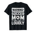 Warning Soccer Football Mom Player T-Shirt - Minimalist Print Men Women - T-Shirt, Sweatshirt, Hoodie