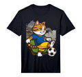 Cat Soccer Player Soccer Sports T-Shirt - Novelty Apparel Unisex - T-Shirt, Sweatshirt, Hoodie