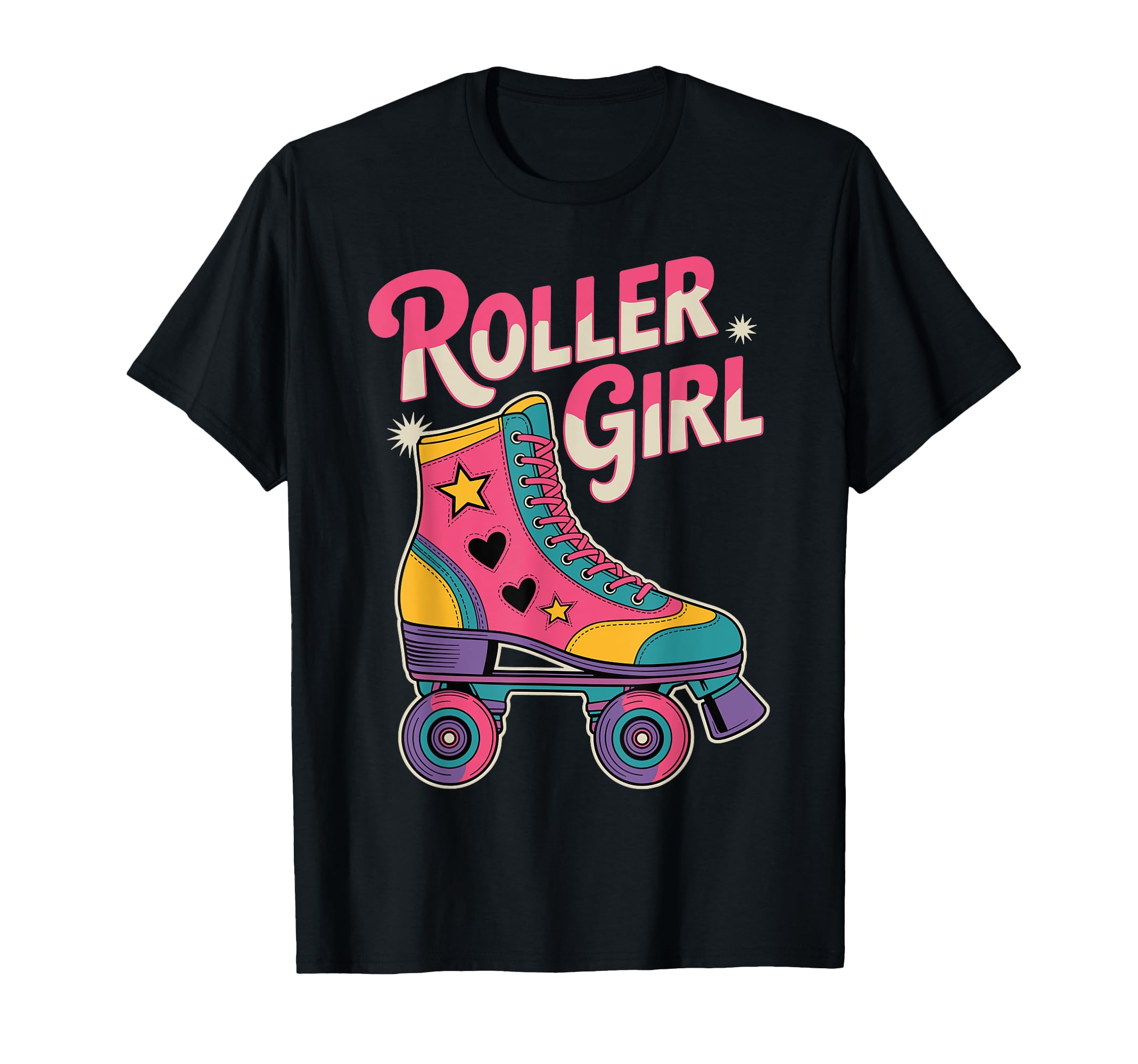 Roller Colorful 90S 80S Roller Skate T-Shirt - Aesthetic Graphic Unisex - T-Shirt, Sweatshirt, Hoodie