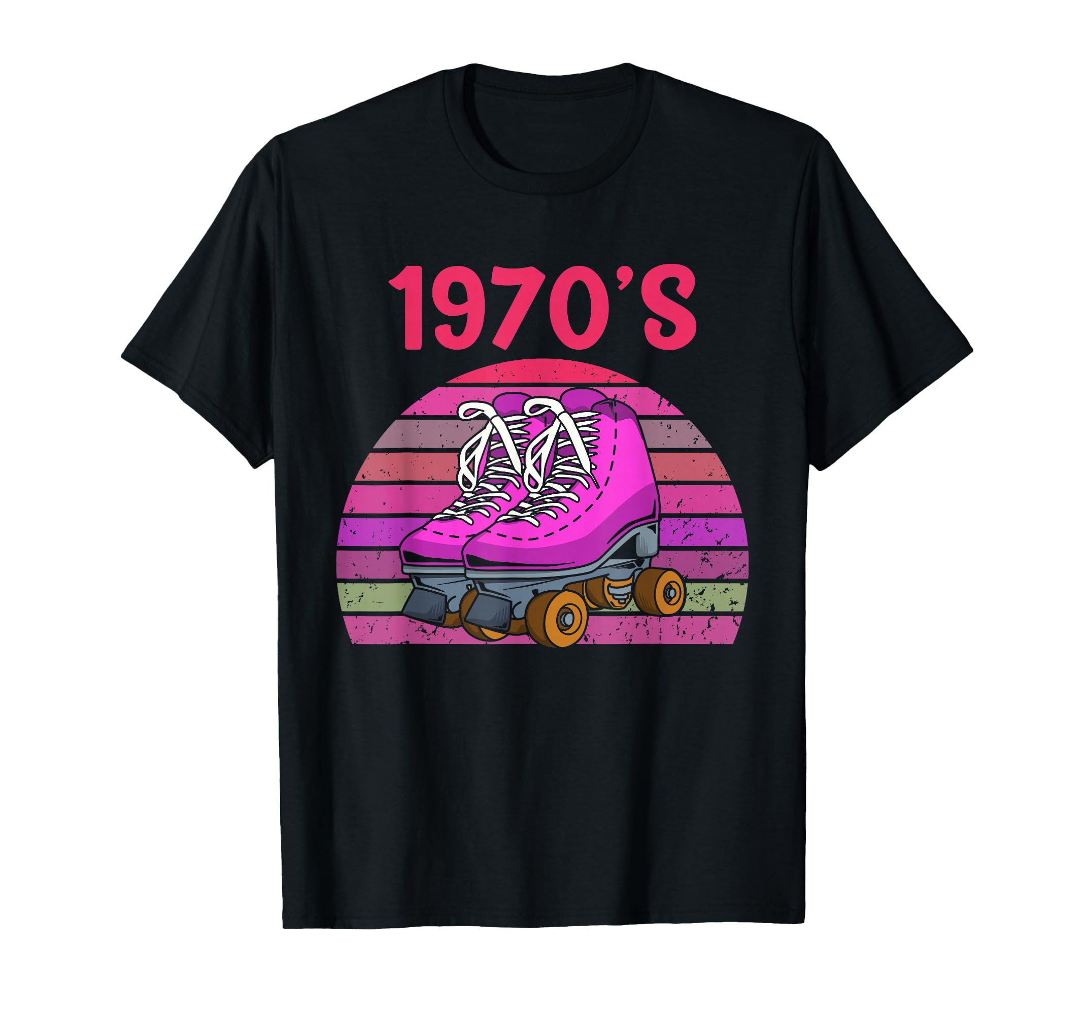 70S Roller Skating Skate Roller T-Shirt - Novelty Apparel for Adults - T-Shirt, Sweatshirt, Hoodie