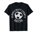 Schoolcraft County Soccer Distressed T-Shirt - Trendy Graphic for Adults - T-Shirt, Sweatshirt, Hoodie