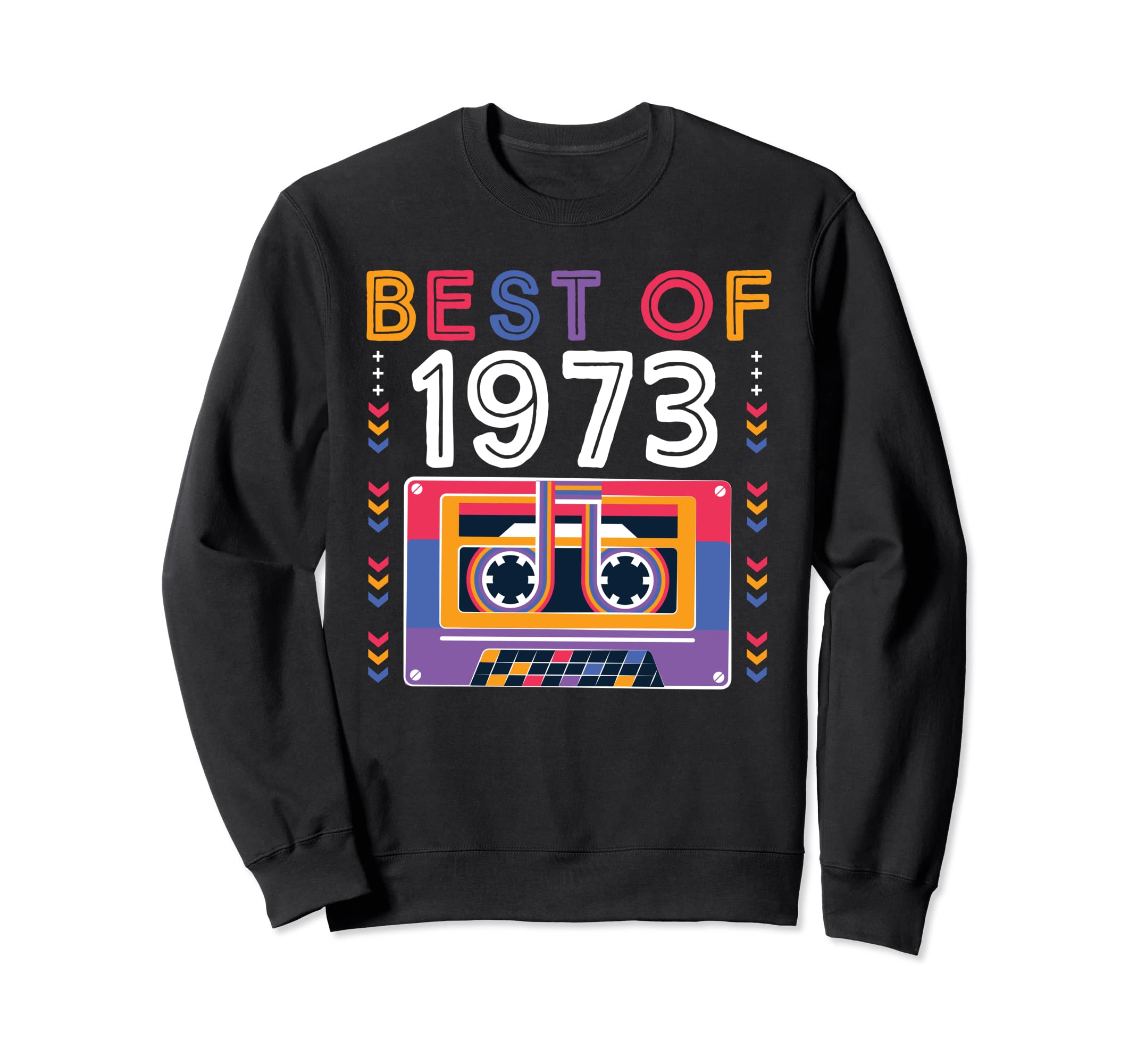 Best 1973 Cassette Tape 50 Years Sweatshirt - Trendy Graphic for Adults - T-Shirt, Sweatshirt, Hoodie