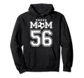Number 56 Custom Proud Soccer Futbol Hoodie - Minimalist Print for Adults - T-Shirt, Sweatshirt, Hoodie