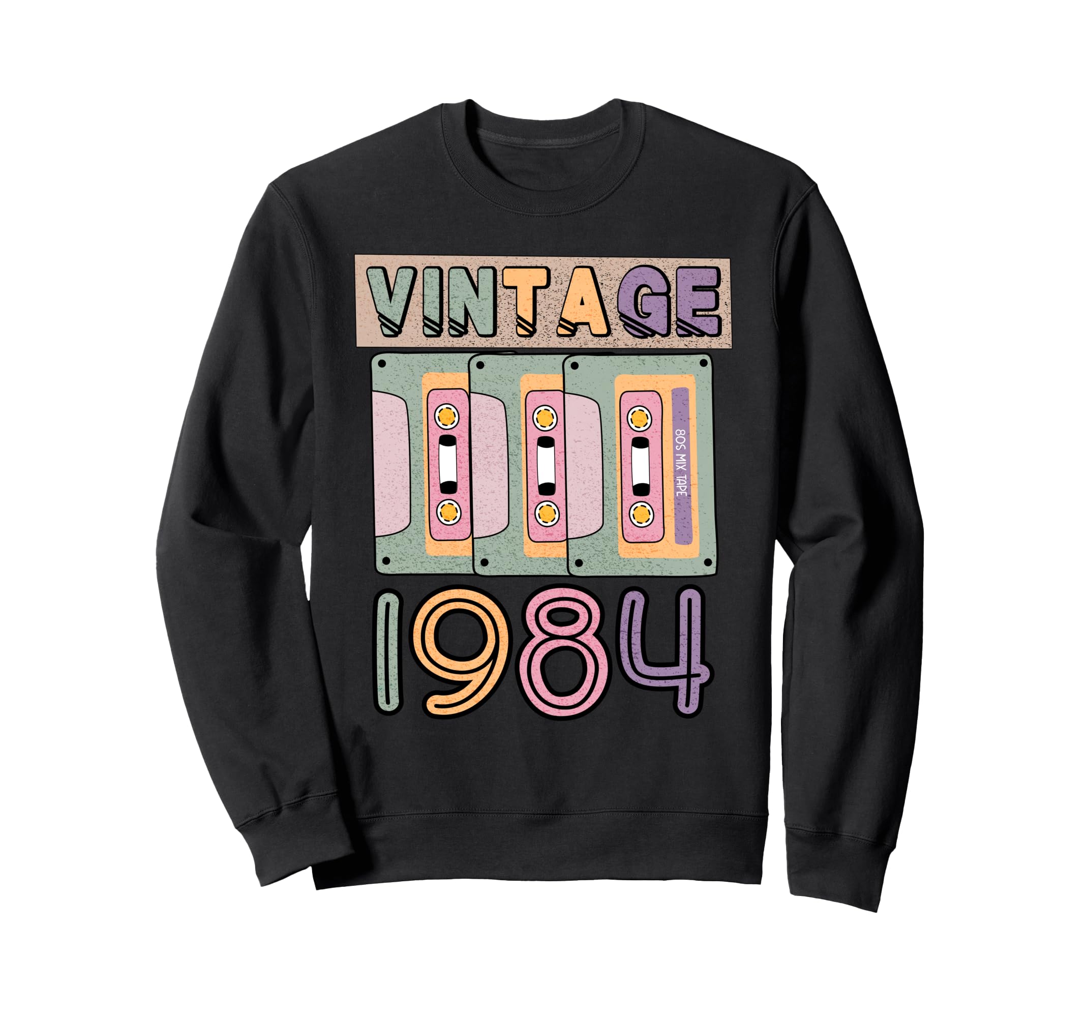 40Th Birthday 1984 Music Cassette Sweatshirt - Fun Novelty Design Unisex - T-Shirt, Sweatshirt, Hoodie
