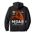 Moab Utah Arches National Park Outdoor Hoodie - Custom Art Print Men Women - T-Shirt, Sweatshirt, Hoodie