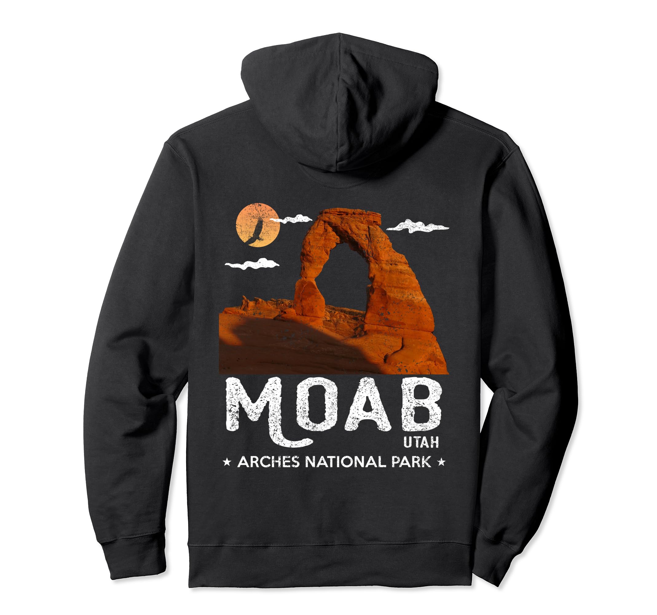 Moab Utah Arches National Park Outdoor Hoodie - Custom Art Print Men Women - T-Shirt, Sweatshirt, Hoodie