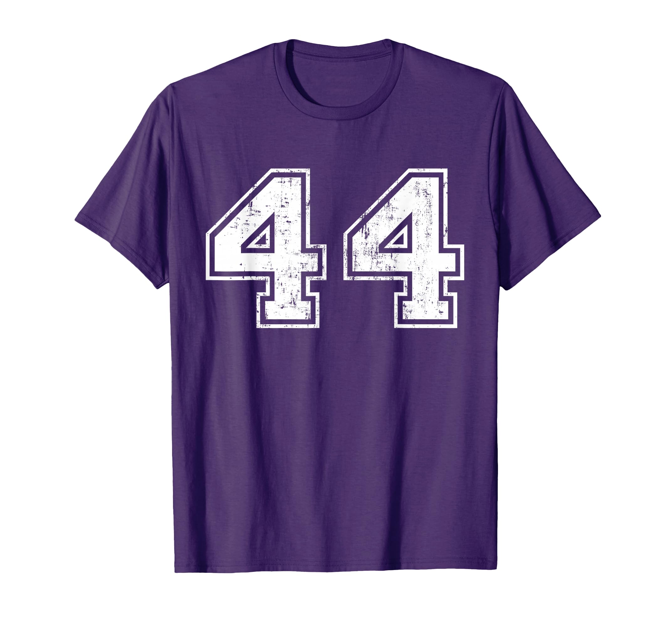 Number 44 Forty Four Distressed T-Shirt - Casual Everyday Wear Men Women - T-Shirt, Sweatshirt, Hoodie