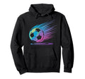 Colorful Soccer Silhouette Soccer Hoodie - Casual Everyday Wear for Adults - T-Shirt, Sweatshirt, Hoodie