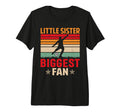 Little Sister Biggest Fan Soccer Sunset T-Shirt - Trendy Graphic Men Women - T-Shirt, Sweatshirt, Hoodie