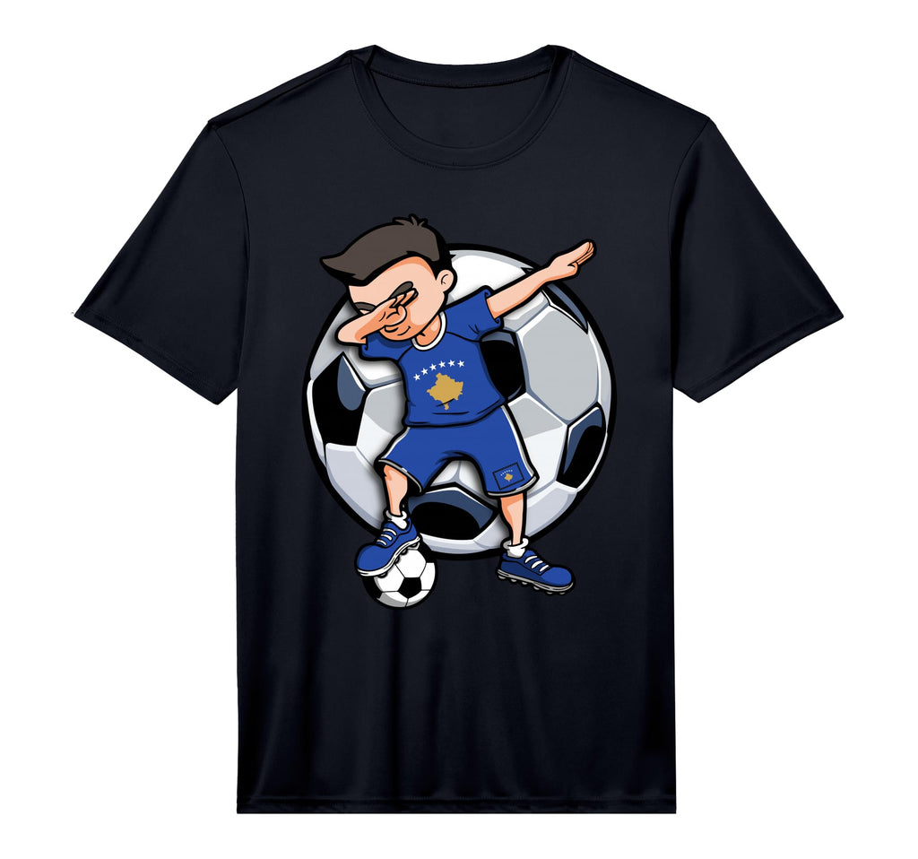 Funny Dabbing Kosovo Football T-Shirt - Casual Everyday Wear for Adults - T-Shirt, Sweatshirt, Hoodie