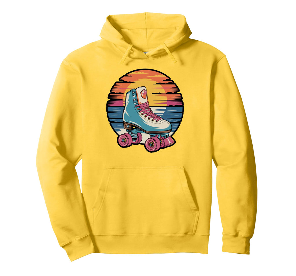 Colorful Roller Skate Lineup Hoodie - Novelty Apparel Unisex - T-Shirt, Sweatshirt, Hoodie