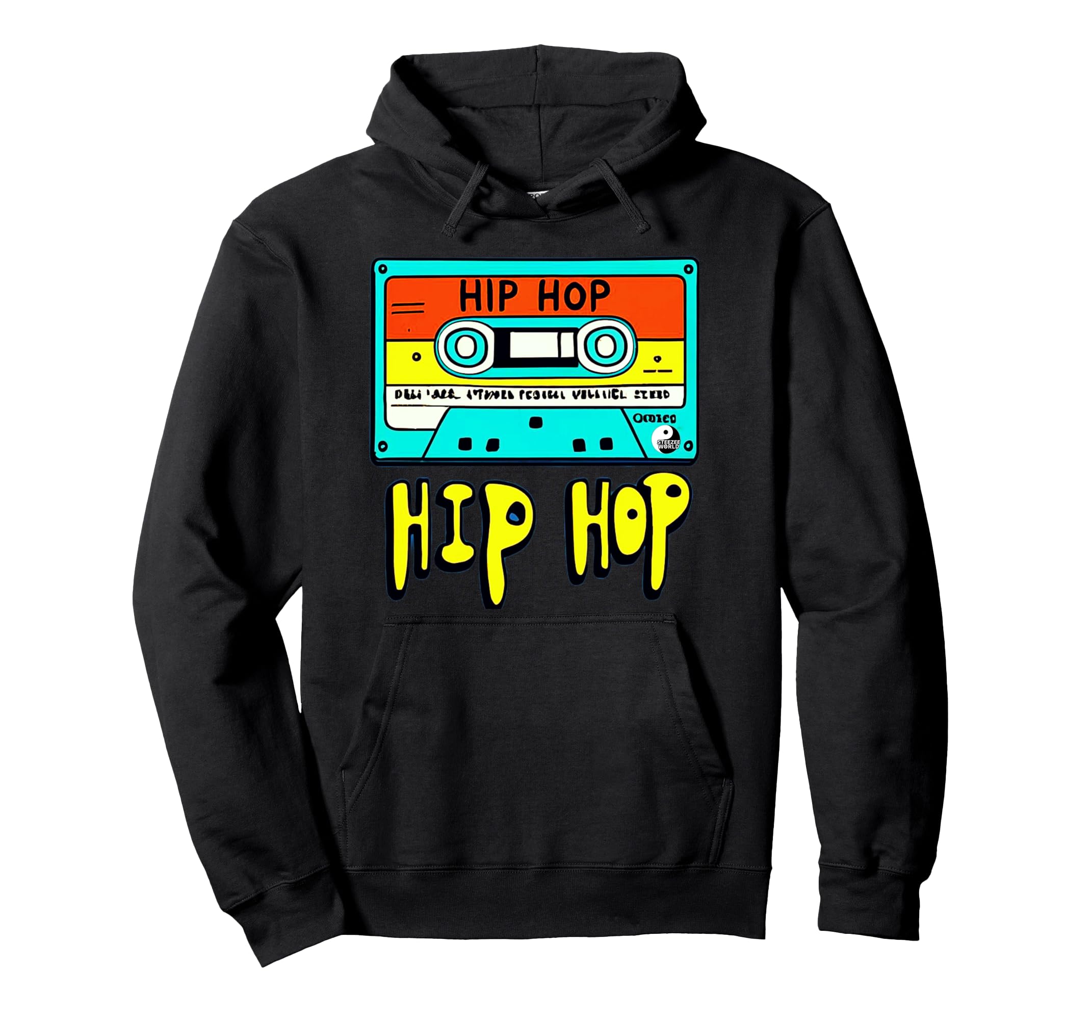 Hip Hop Cassette Tape Hoodie - Fun Novelty Design Men Women - T-Shirt, Sweatshirt, Hoodie