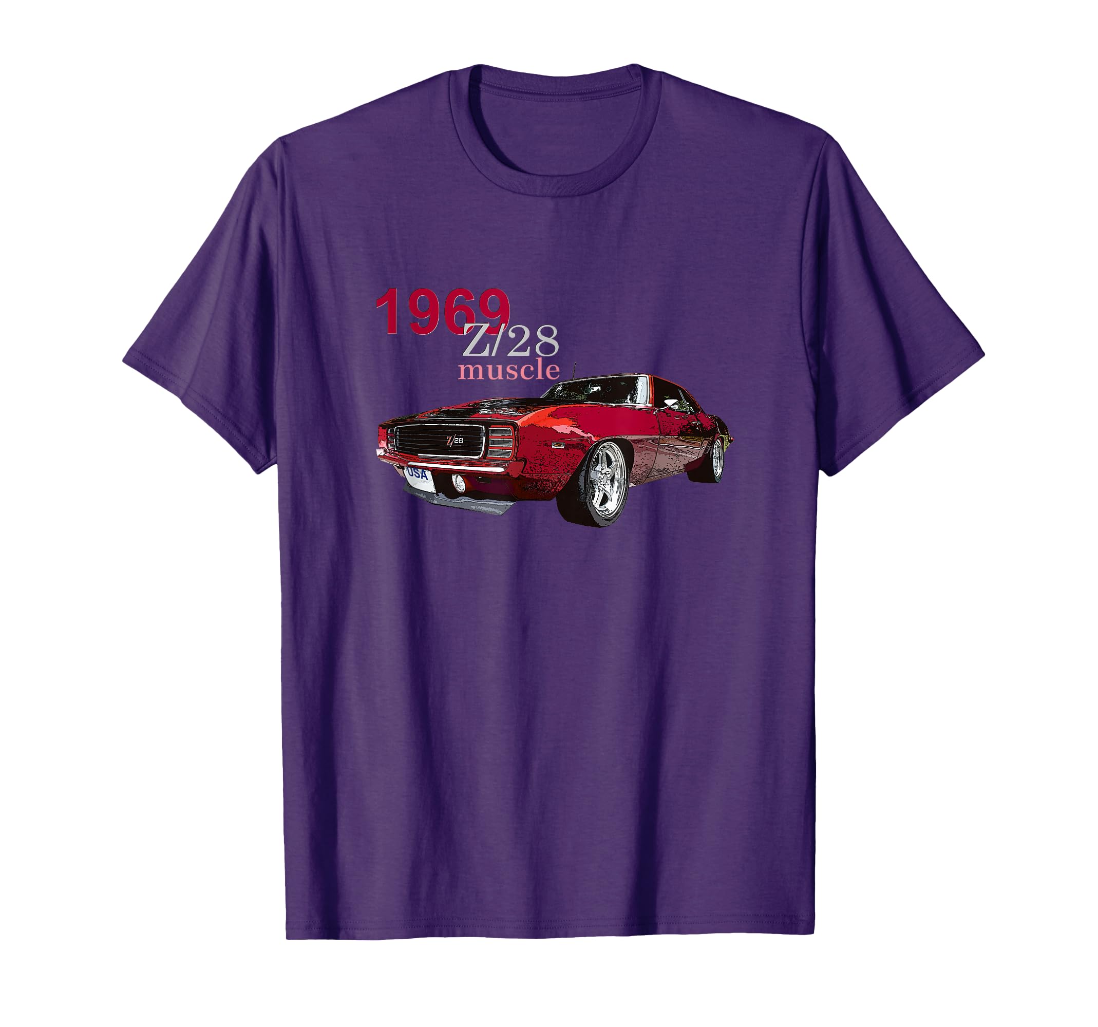 Cars 1969 Z 28 Muscle Cars T-Shirt - Aesthetic Graphic Unisex - T-Shirt, Sweatshirt, Hoodie