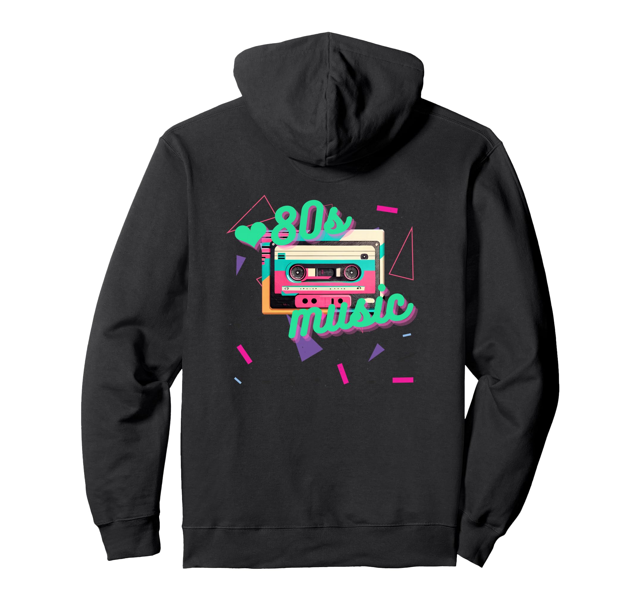 80S Music Love Cassette Tape Hoodie - Streetwear Style Unisex - T-Shirt, Sweatshirt, Hoodie