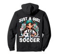 Just Who Loves Soccer Funny Hoodie - Fun Novelty Design Men Women - T-Shirt, Sweatshirt, Hoodie