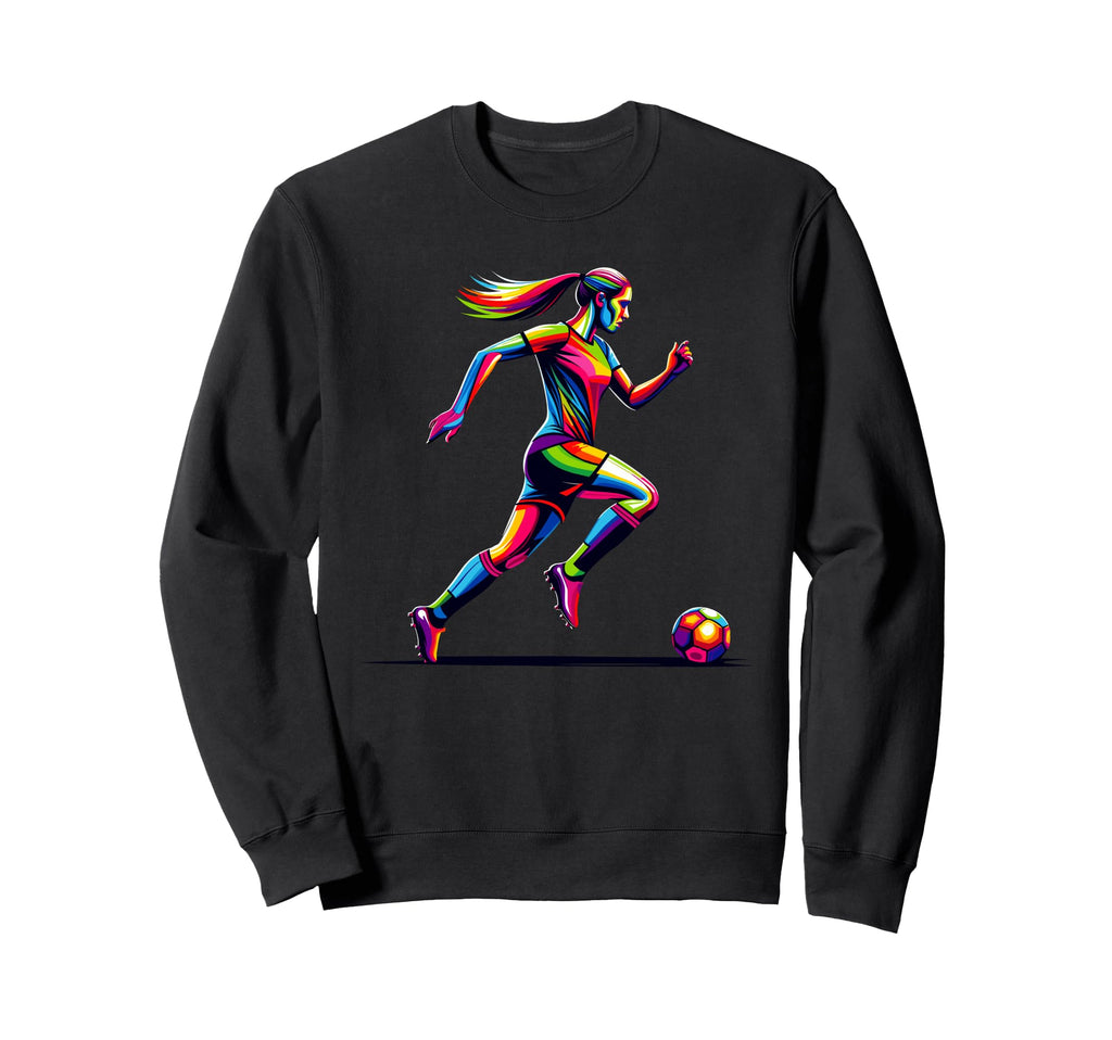 Colorful Pop Art Soccer Sport Player Sweatshirt - Custom Art Print Unisex - T-Shirt, Sweatshirt, Hoodie