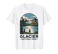 Glacier National Park Outdoor T-Shirt - Minimalist Print for Adults - T-Shirt, Sweatshirt, Hoodie