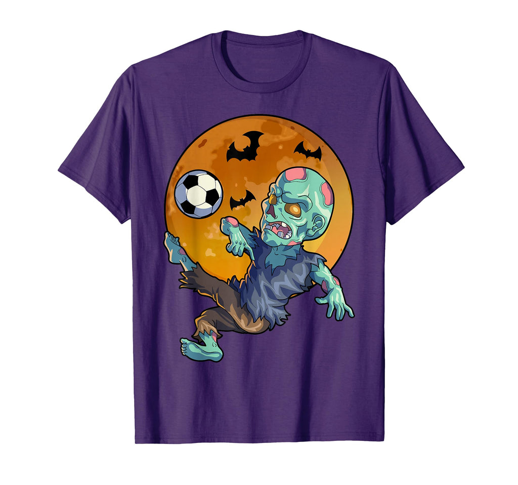 Soccer Zombie Halloween Soccer T-Shirt - Aesthetic Graphic for Adults - T-Shirt, Sweatshirt, Hoodie