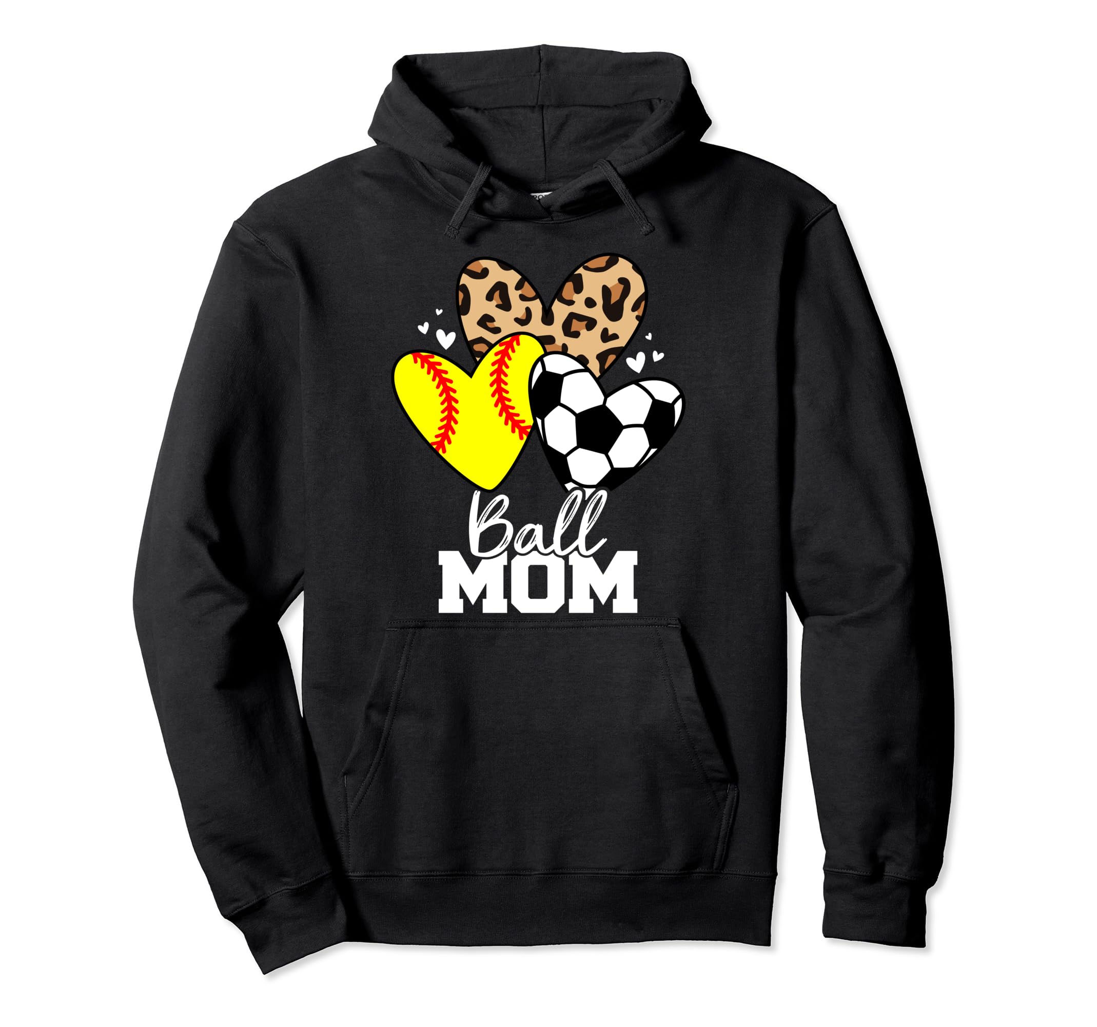 Ball Mom Funny Soccer Softball Mom Hoodie - Aesthetic Graphic for Adults - T-Shirt, Sweatshirt, Hoodie