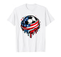 Patriotic Soccer Ball Love Usa Flag T-Shirt - Fun Novelty Design Unisex - T-Shirt, Sweatshirt, Hoodie