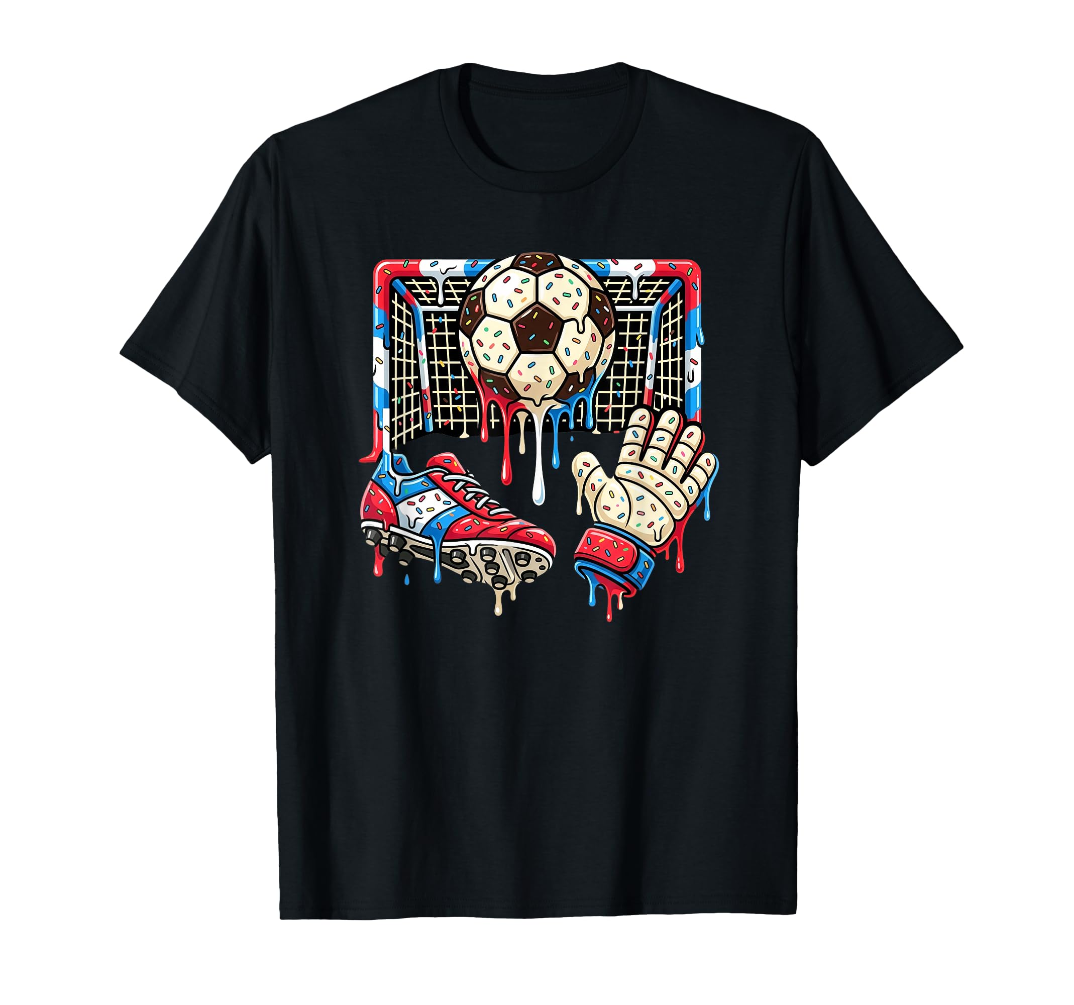 Soccer Drip Ball Cleat Boot Goalkeeper T-Shirt - Fun Novelty Design Unisex - T-Shirt, Sweatshirt, Hoodie