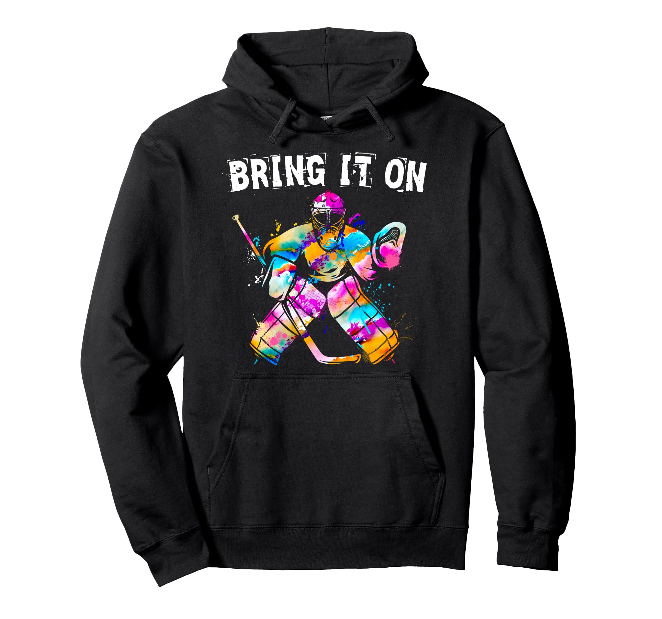 Ice Hockey Player Goalkeeper Ice Hockey Hoodie - Trendy Graphic Unisex - T-Shirt, Sweatshirt, Hoodie