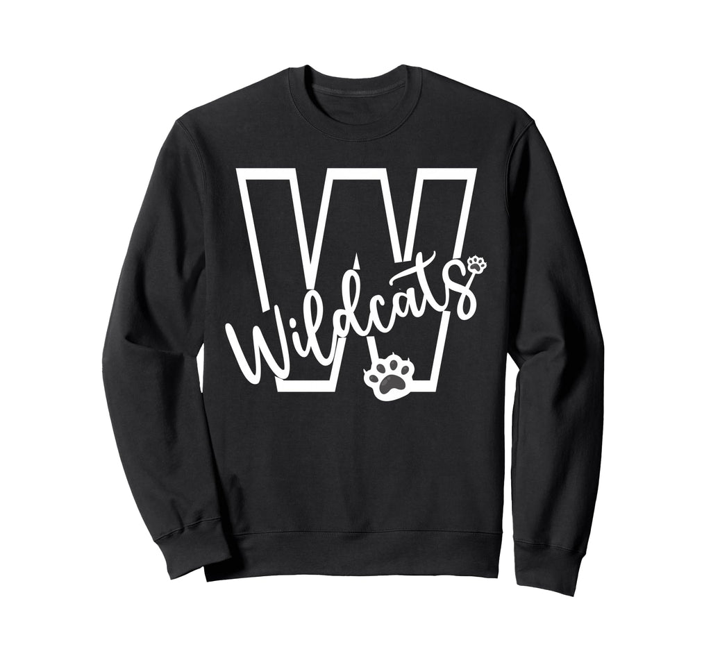 Wildcats School Sports Fan Team Sweatshirt - Casual Everyday Wear Unisex - T-Shirt, Sweatshirt, Hoodie