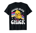 Roller Skating Skate 1970S Chicken T-Shirt - Trendy Graphic for Adults - T-Shirt, Sweatshirt, Hoodie