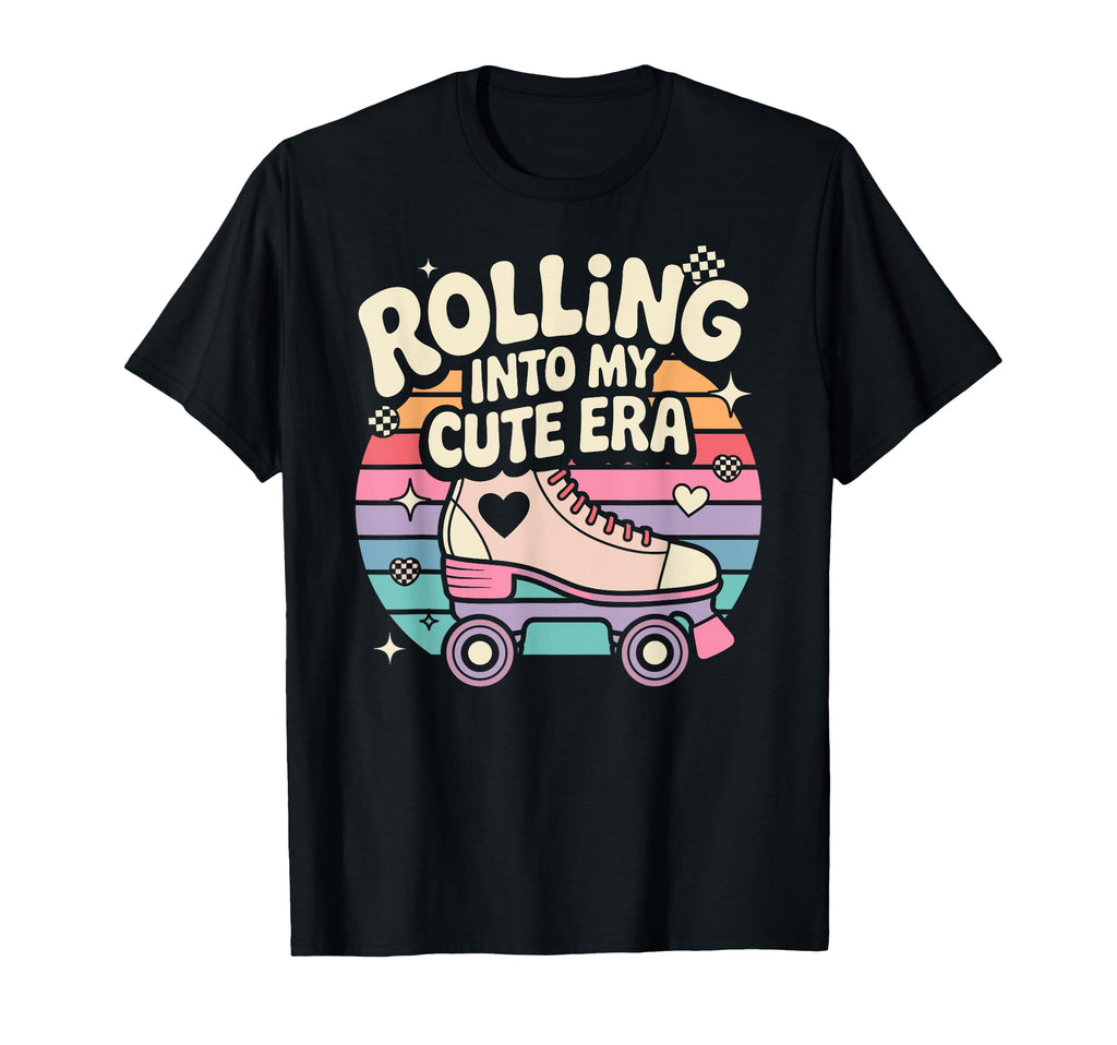 Rolling Into My Era Roller Skating T-Shirt - Minimalist Print for Adults - T-Shirt, Sweatshirt, Hoodie