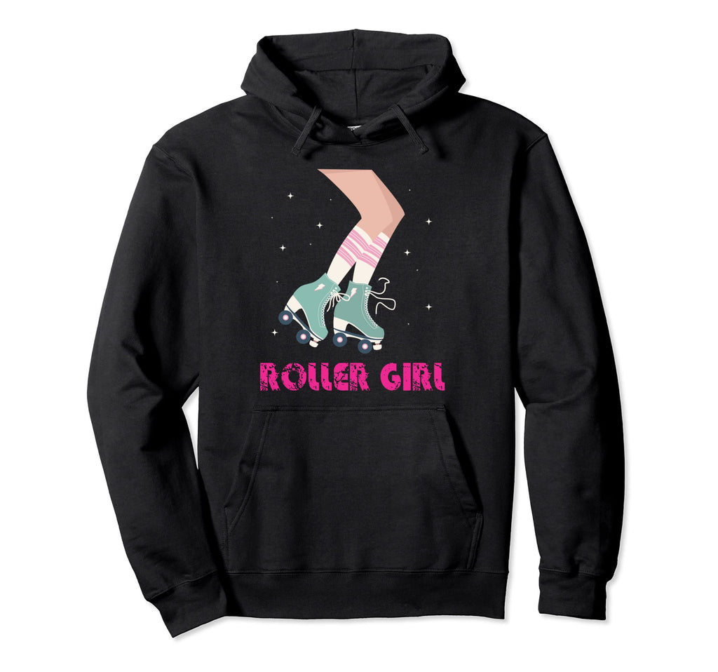 Roller Skating Skater 80S Teens Hoodie - Casual Everyday Wear Men Women - T-Shirt, Sweatshirt, Hoodie