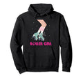 Roller Skating Skater 80S Teens Hoodie - Casual Everyday Wear Men Women - T-Shirt, Sweatshirt, Hoodie