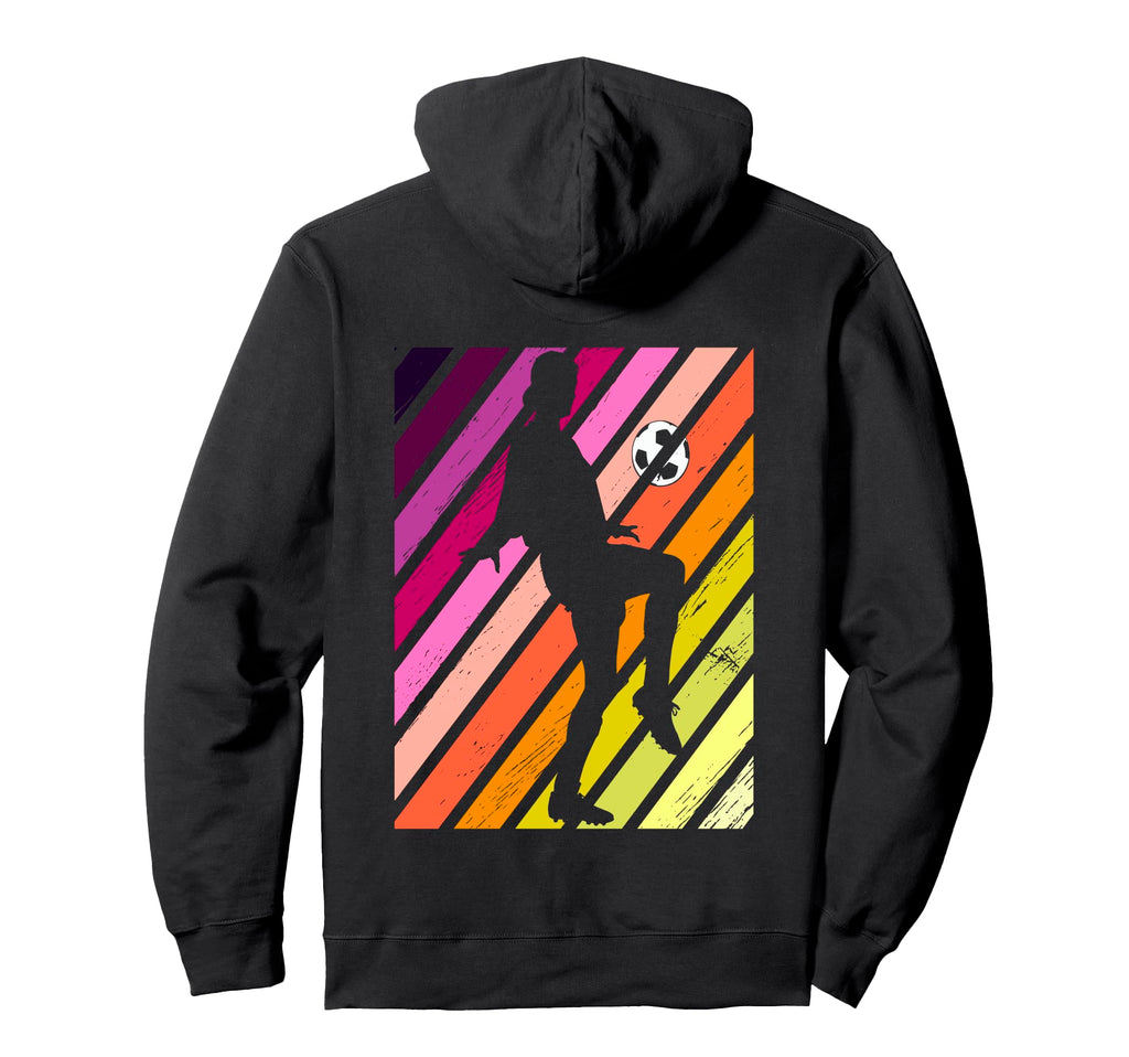 Soccer Football Female Player Sunset Hoodie - Trendy Graphic Men Women - T-Shirt, Sweatshirt, Hoodie