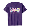 Peace Love Happiness Rainbow Tie Dye T-Shirt - Aesthetic Graphic Unisex - T-Shirt, Sweatshirt, Hoodie