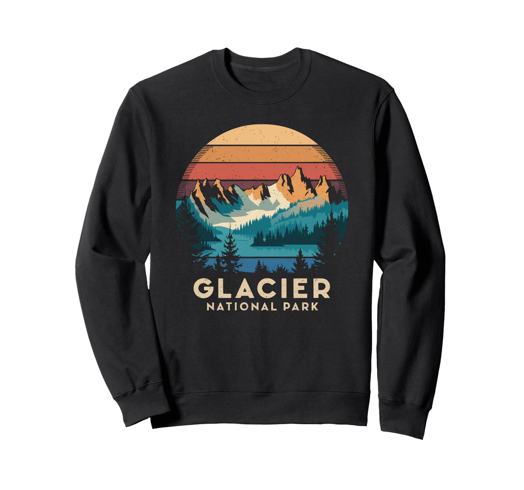 Glacier National Park Scenic Sweatshirt - Streetwear Style for Adults - T-Shirt, Sweatshirt, Hoodie