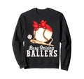 Busy Raising Ballers Baseball Funny Sweatshirt - Trendy Graphic Unisex - T-Shirt, Sweatshirt, Hoodie