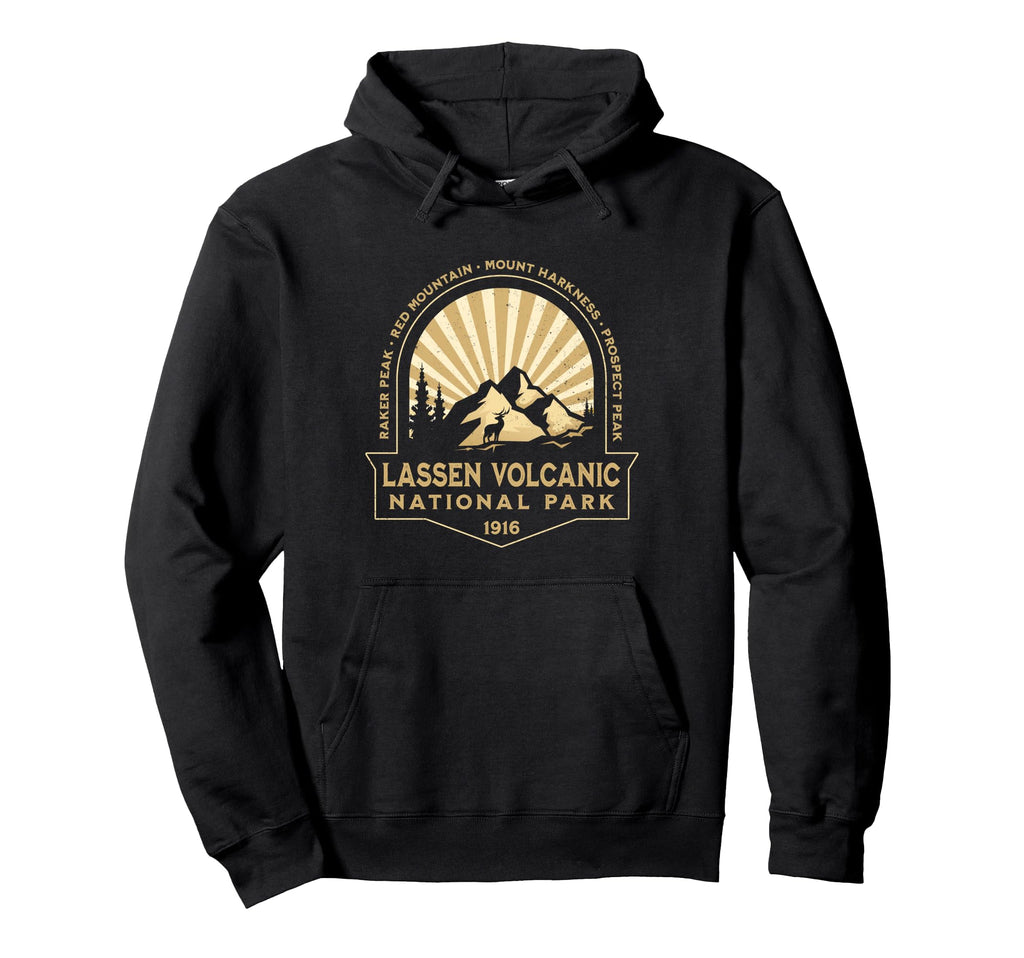 Lassen Volcanic National Park Hoodie - Fun Novelty Design for Adults - T-Shirt, Sweatshirt, Hoodie