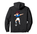 Dabbing Soccer Estonia Jersey Hoodie - Fun Novelty Design for Adults - T-Shirt, Sweatshirt, Hoodie