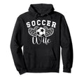 Soccer Coach Wife Hearts Wife Soccer Hoodie - Streetwear Style for Adults - T-Shirt, Sweatshirt, Hoodie