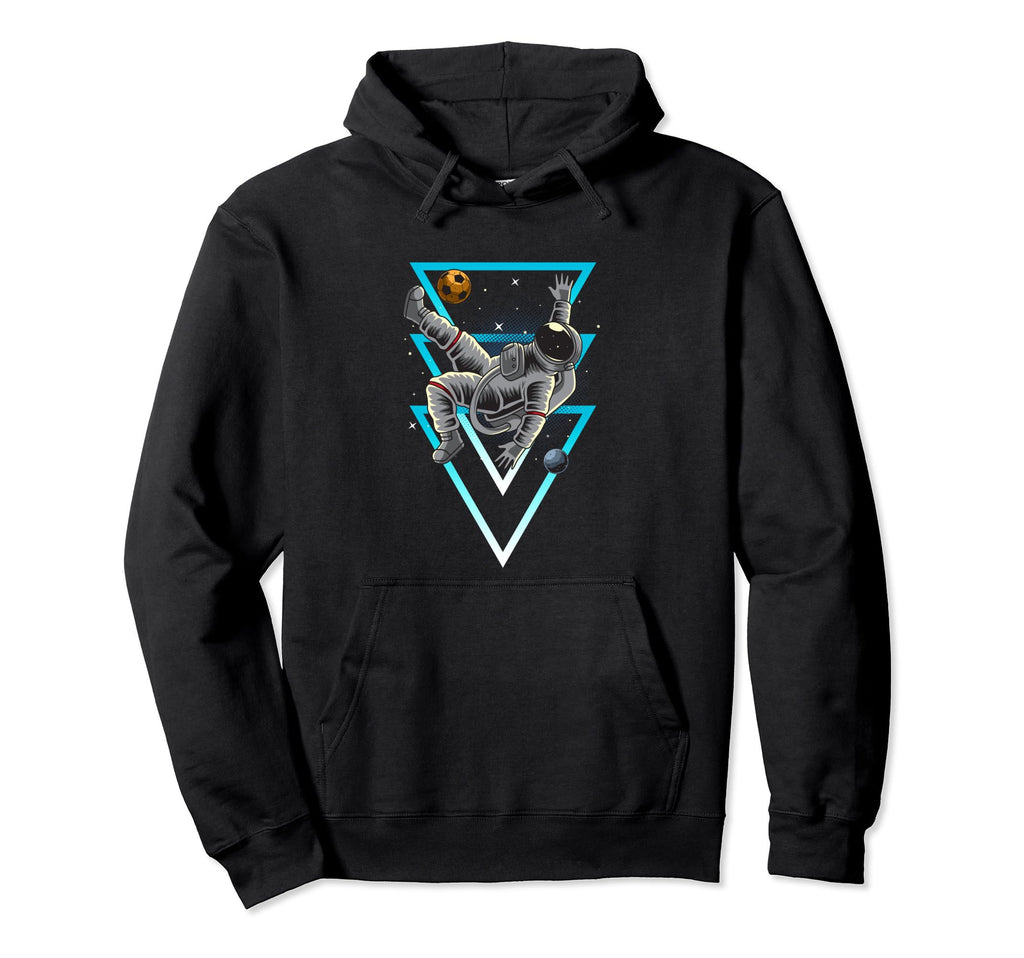 Punk Gamer Astronaut Soccer Space Hoodie - Minimalist Print Unisex - T-Shirt, Sweatshirt, Hoodie