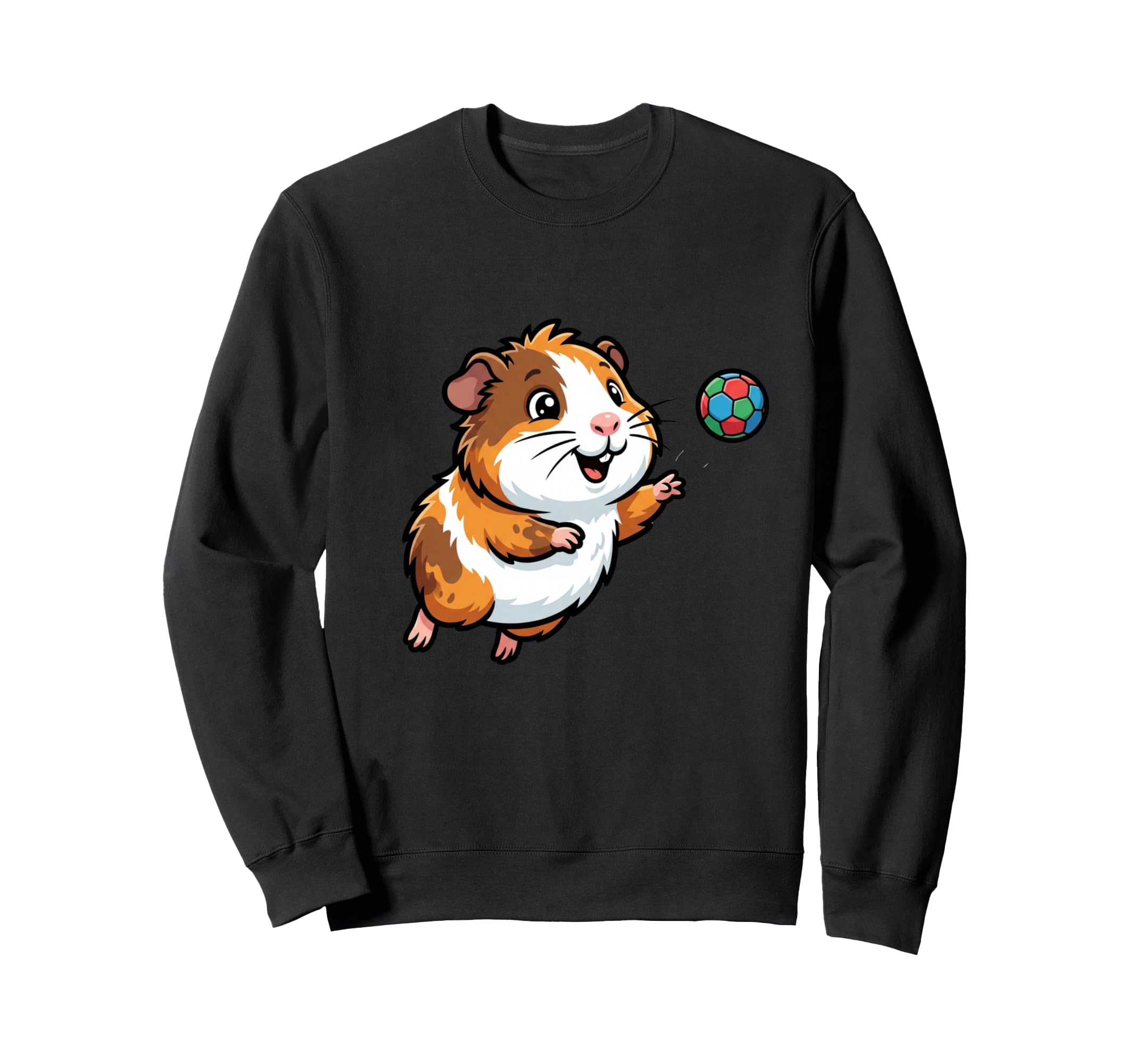 Kawaii Hamster Playing Soccer Pet Sweatshirt - Unique Graphic for Adults - T-Shirt, Sweatshirt, Hoodie