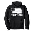 Mens Soccer Dad Patriotic Usa Flag Soccer Hoodie - Trendy Graphic Unisex - T-Shirt, Sweatshirt, Hoodie