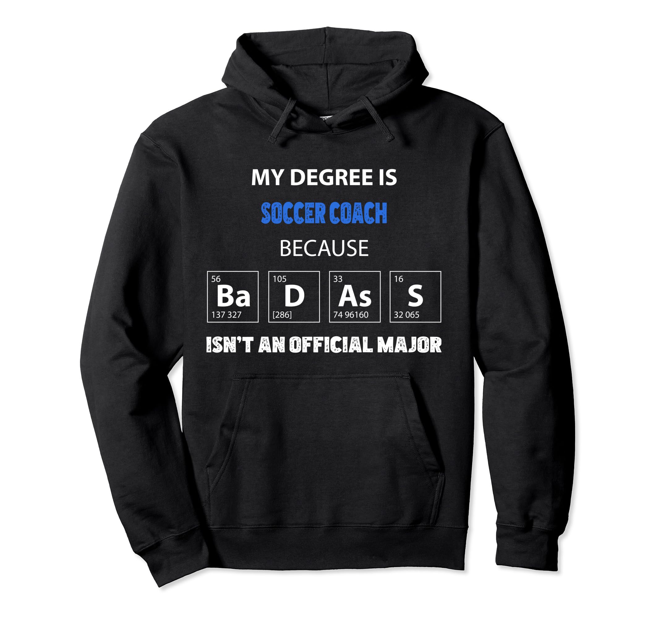 Soccer Coach Funny Badass My Resume Hoodie - Fun Novelty Design for Adults - T-Shirt, Sweatshirt, Hoodie