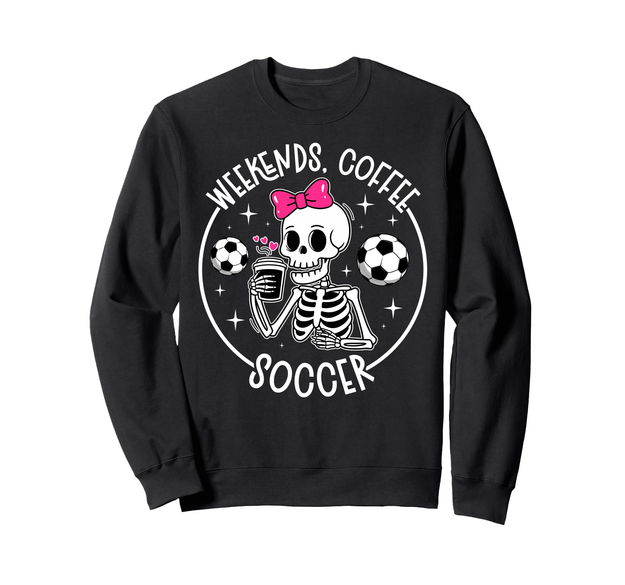 Weekends Coffee Soccer Mom Soccer Sweatshirt - Minimalist Print for Adults - T-Shirt, Sweatshirt, Hoodie