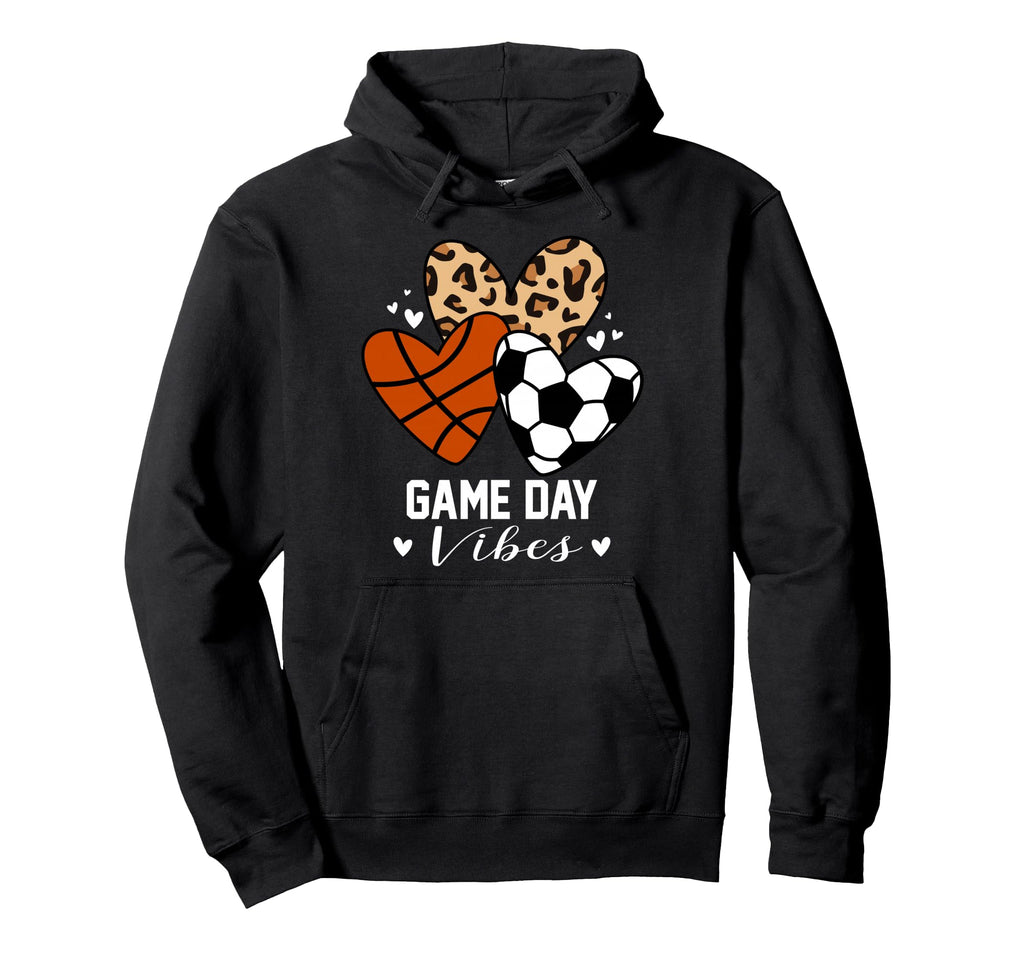 Game Day Vibes Funny Soccer Hoodie - Aesthetic Graphic for Adults - T-Shirt, Sweatshirt, Hoodie