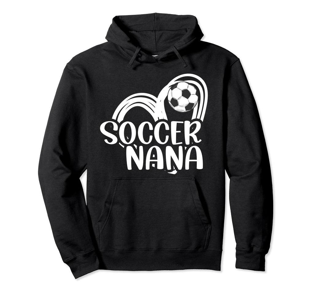 Soccer Nana Heart Grandma Nana Soccer Hoodie - Minimalist Print Unisex - T-Shirt, Sweatshirt, Hoodie