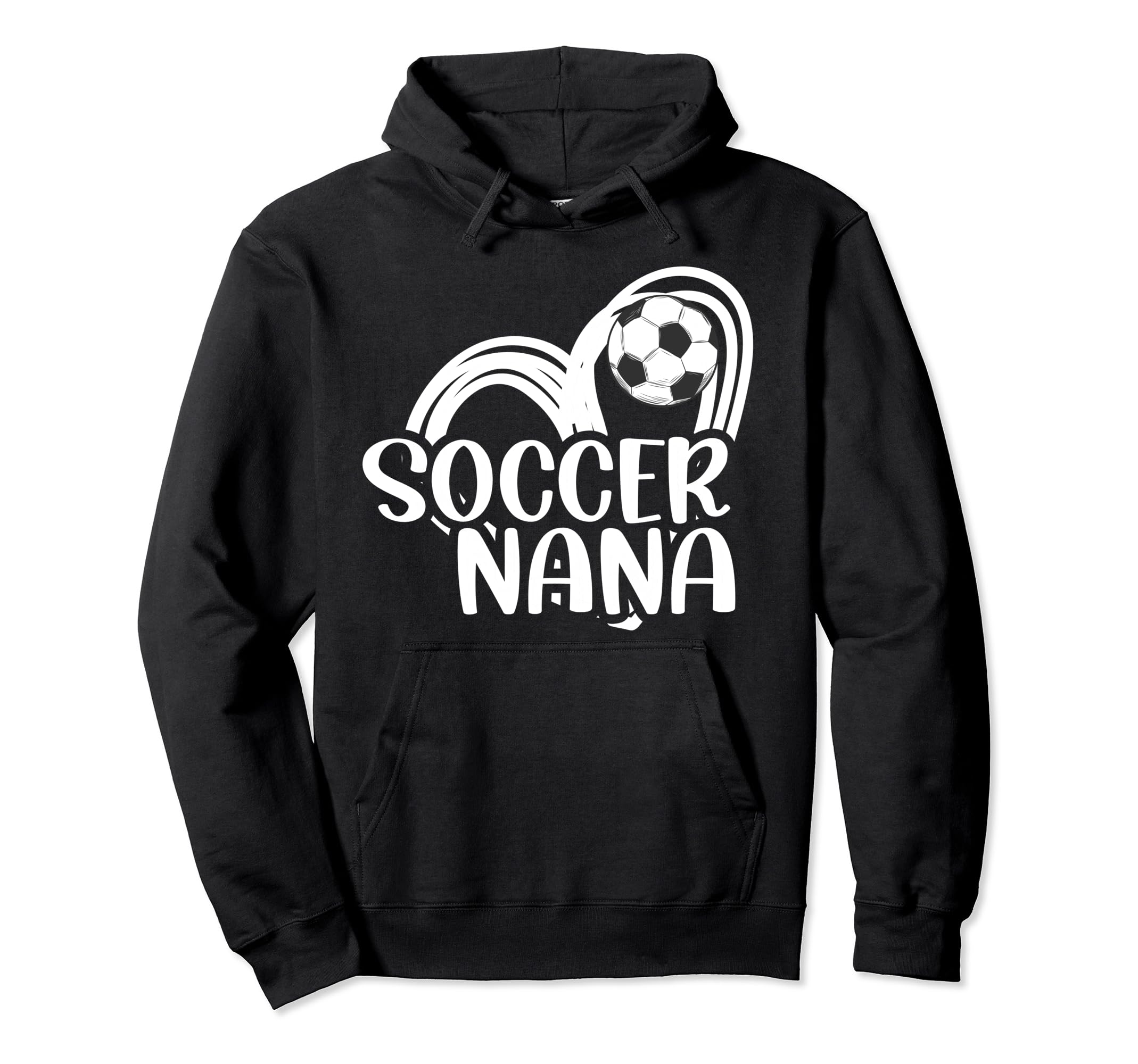 Soccer Nana Heart Grandma Nana Soccer Hoodie - Minimalist Print Unisex - T-Shirt, Sweatshirt, Hoodie