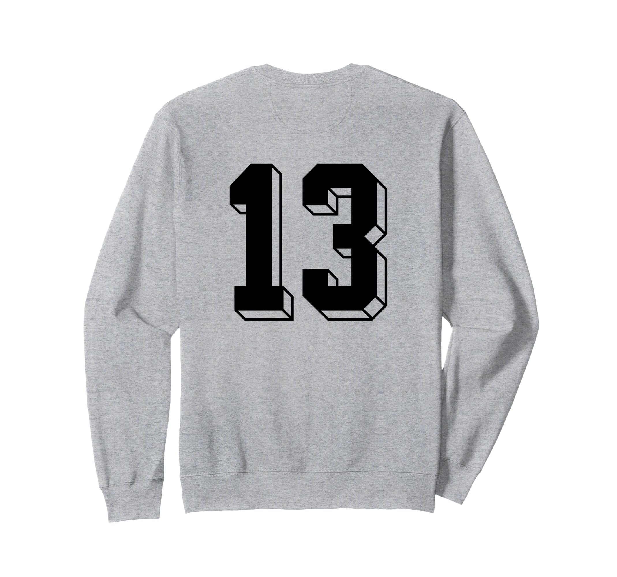 Number 13 Backside 80S 90S Team Jersey Sweatshirt - Trendy Graphic Unisex - T-Shirt, Sweatshirt, Hoodie